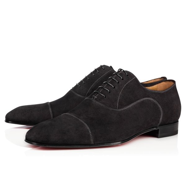 

Elegant Dress Shoes Business Party Wedding Greggo Orlato Flat,Fashion Red Bottom Oxfords Shoe,Outdoor Men Casual Walking, Black