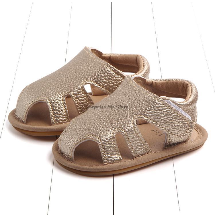 

First Walkers Babi Unisex Sandal Shoe Leather Baby Shoes Sandals For Girls Child Flats Cribs With Soft Rubber Sole Walker Boy Toddler Kids