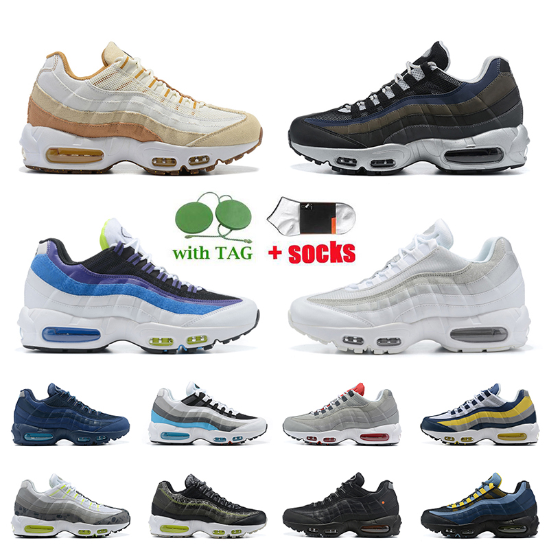 

Top Quality Women Mens Nik Air Max 95 Running Shoes AirMax 95s Sneakers Orange Red And Gray Pink World Laser Fuchsia Triple White Black Sports Trainers, A3 40-46 10