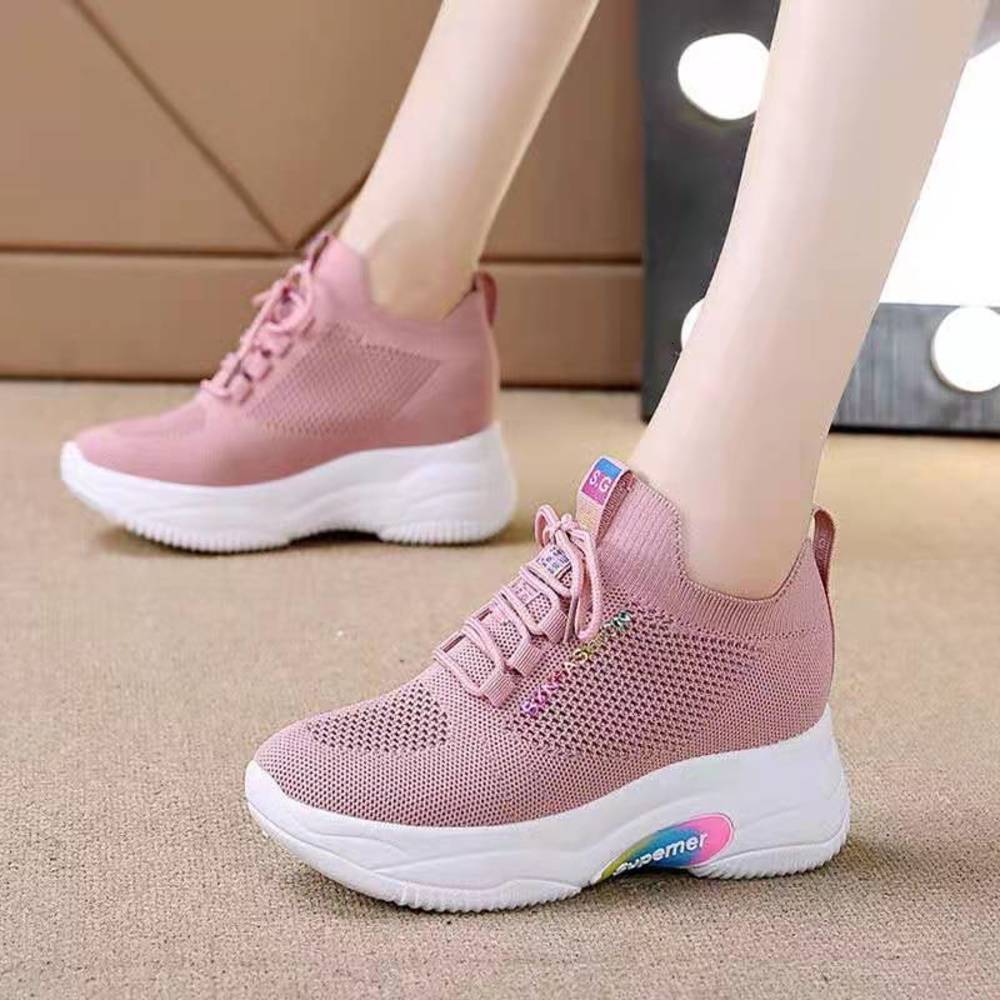 

Casual shoes New leisure Women's summer breathable net shoes Square Dance mother travel sports XKN2, Black