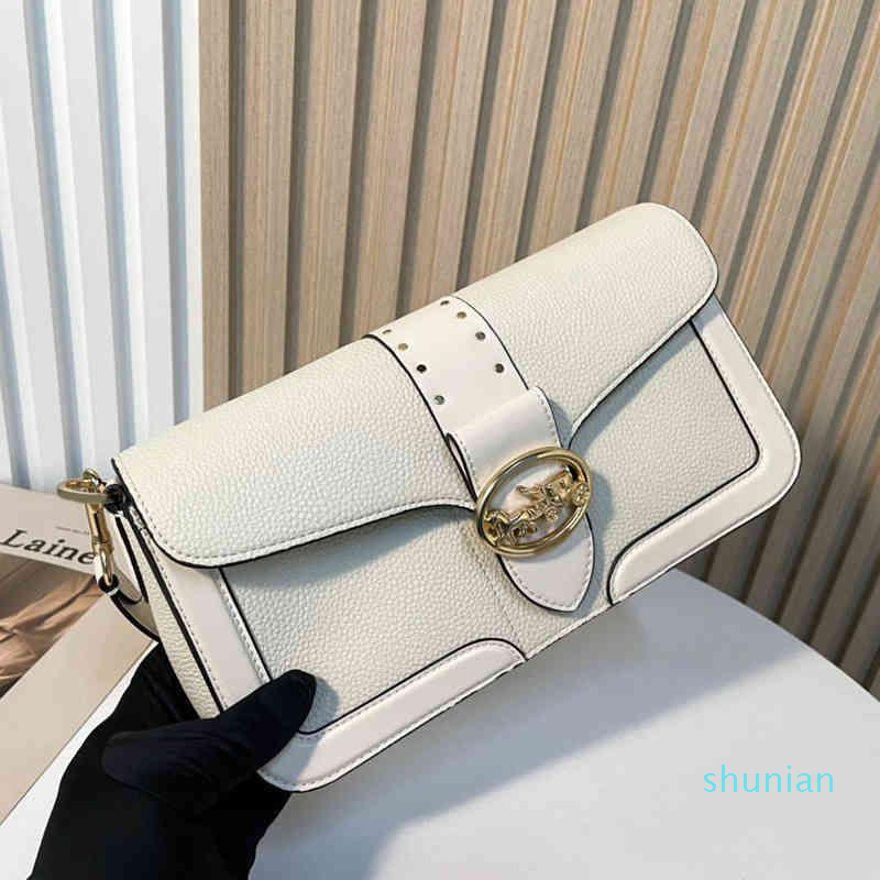 

C1oach Luxury Designer Handbags Totes Bags 2021 New Georgie Series Car Postman Single Shoulder Messenger women bag ff4, Dustbag