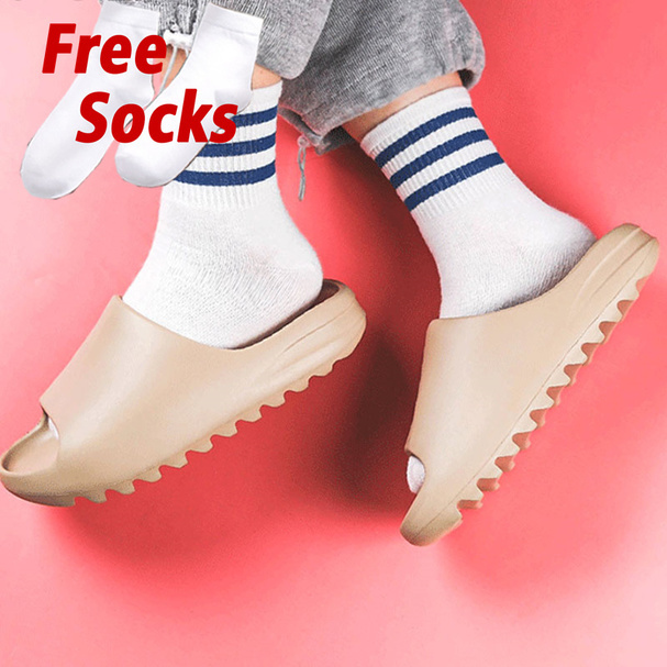 

Yeesy Foam Runner Slide women men slippers desert sand bone resin sandal bench sneakers yoga outdoor Sports football basketball soccer B 549K ULB2, Black