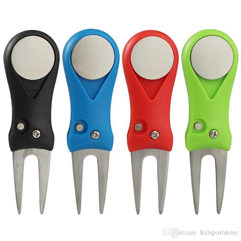 

Golf Training Aids 1 Pcs Steel Divot Repair Tool Pitch Groove Cleaner Pitchfork Accessories Putting Green Fork Dropship