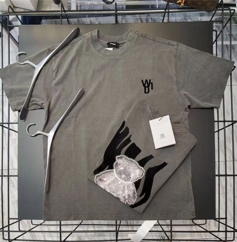 

2021 Spring Summer Print Men's Women's Short Sleeve T-Shirt Gray White, White;black