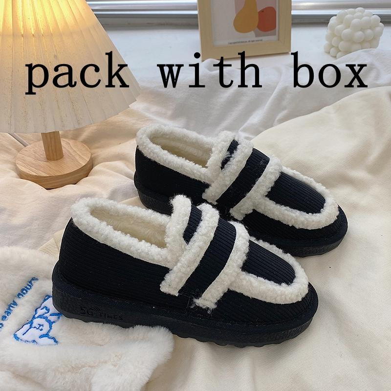 

Dress Shoes Sweet Comfortable Sole Warm Loafers Faux Fur Plush Winter Style For Women Casual Mary Janes Woman Heels, Beige