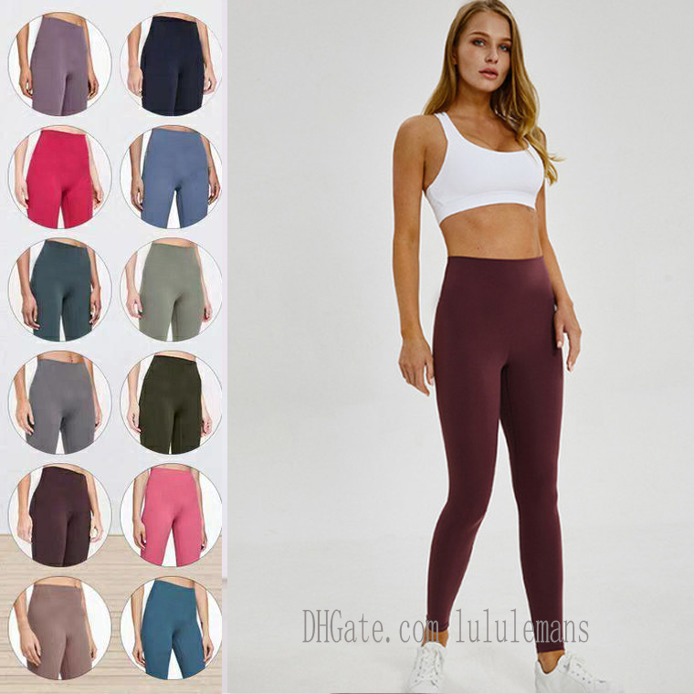 

lu-32 lu leggings womens yoga suit pants High Waist Sports Raising Hips Gym Wear Align Elastic Fitness Tights Workout l6E8#, I need see other product