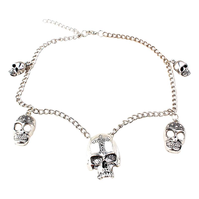 

Chains Of Skeleton Necklaces And Show Personality Charm Unique Your Three Design & Pendants, Silver