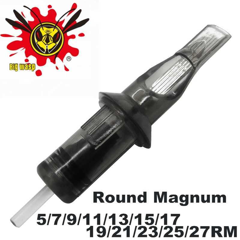 

10Pcs/lot BIGWASP Grey Disposable Tattoo Cartridge Needle RL/RS/RM/M1 Tattoo Gun Round Magnum 5/7/9/11/13/15/17/19/21/23/25RM 210608