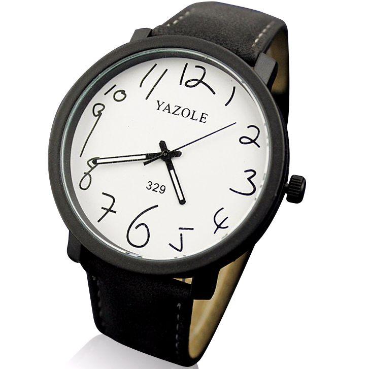 

Wristwatches YAZOLE 2021 Harajuku Style Jewelry Clock Fashion Casual Korean Version Of Graffiti Watch Couple Student, White brown