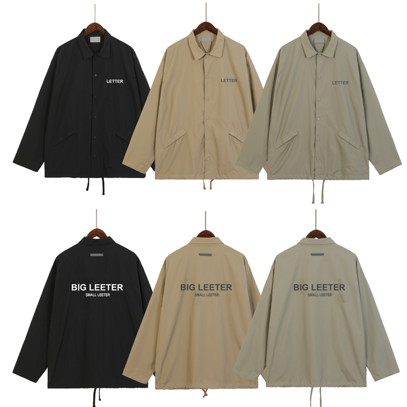 

Men Jackets Duplex Coach 3M Reflective Letter Windbreaker ins high street fashion Men's coat Women's Buttons Jacket