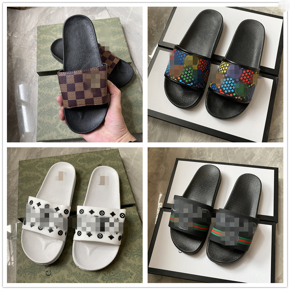 

2021 Women's Beach Sandals Female Summer Brands Designers tory Slides g Fashion Flip-Flops Women Ladies Non-slip Luxury Slippers v, Black