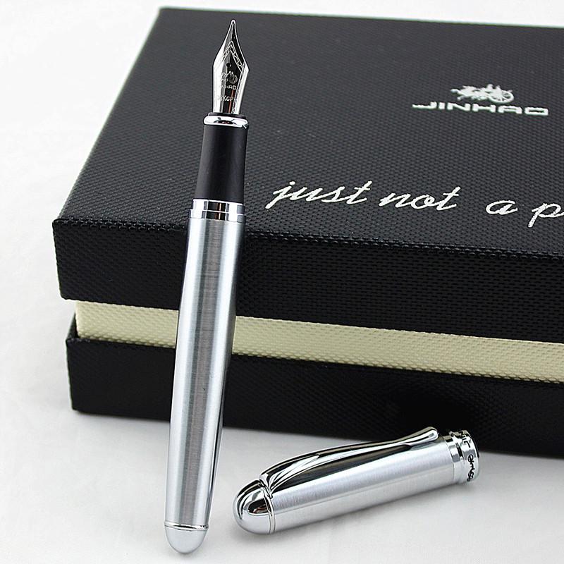 

Noble Iron Grey 18KGP F Nib Fountain Pen Stationery School&Office Writing Pens