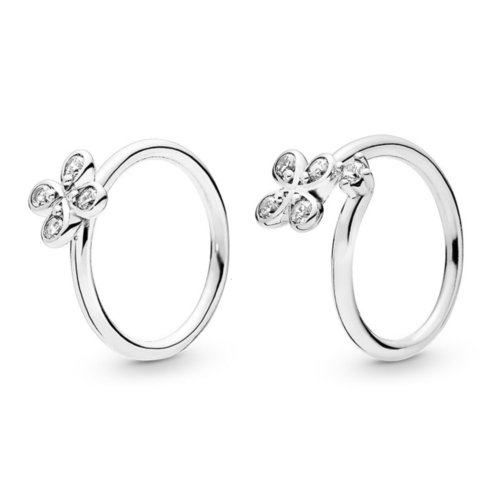 Blooming clover petals S925 Silver Ring lovely design pure silver ring smart temperament jewelry Girl Gift-image-696005994