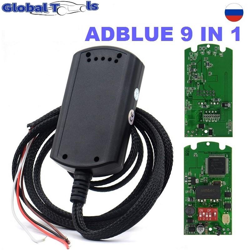 Diagnostic Tools 9IN1 Full Chip 9 IN 1 Trucks Emulator Box AdBlueOBD2 SCR&NOX Works EURO 4&5 Ad Blue