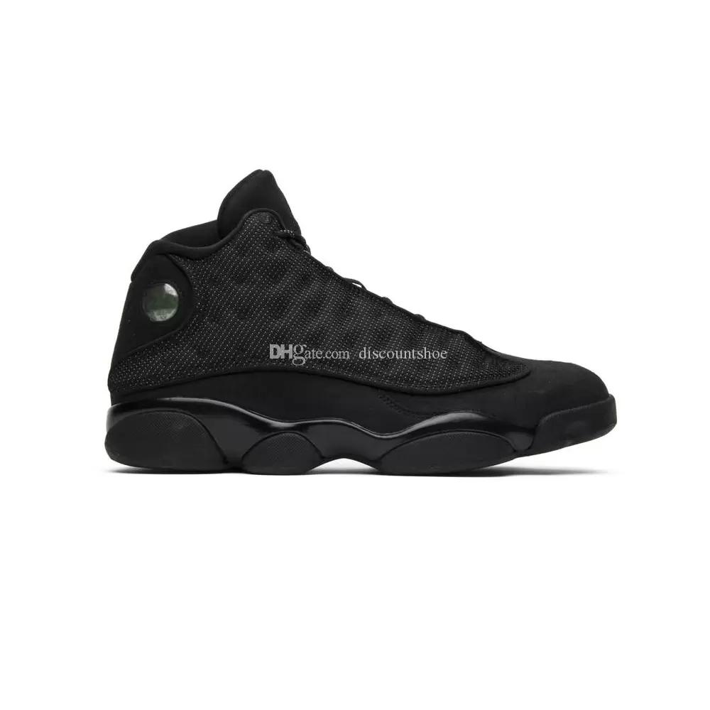 

jumpman 13 Black Cat Basketball Shoes 13s Men Women Sneakers High quality SKU:414571 011 (Delivery within 24 hours), Cap and gown