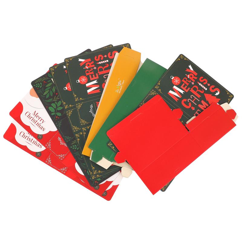 

Gift Wrap Pcs Xmas Theme Packing Boxes Delicate Candy Case Portable Storage Box