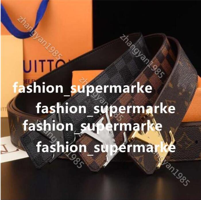 

wholesaleBelts Mens Belt 100~125cm Fashion L Belts Men Leather Black Business Women Big Gold Buckle Womens Classic Casual Ceinture no Box, Belt no box