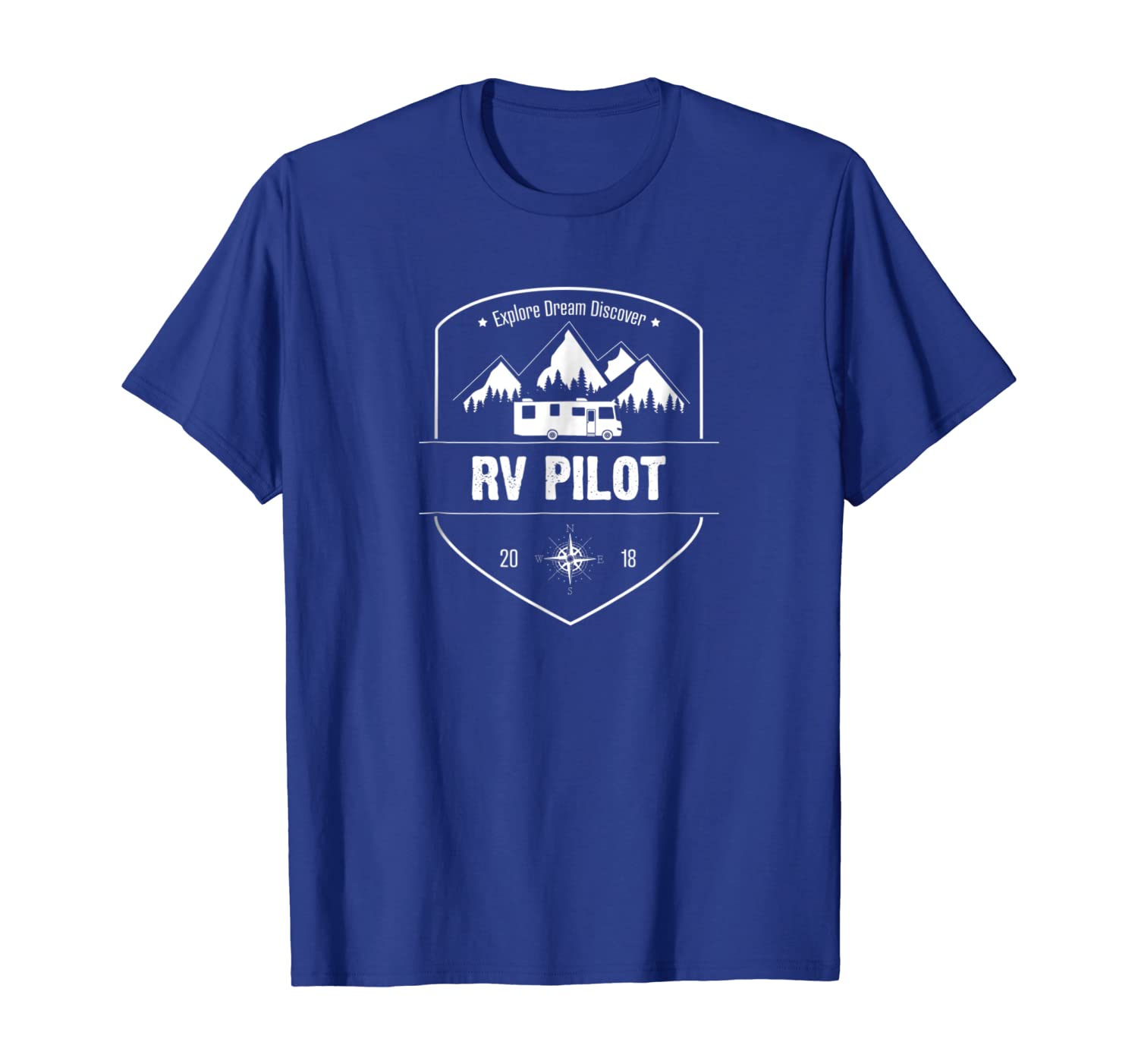 

RV Pilot T-shirt for the King of the RV Tshirt 2018, White;black