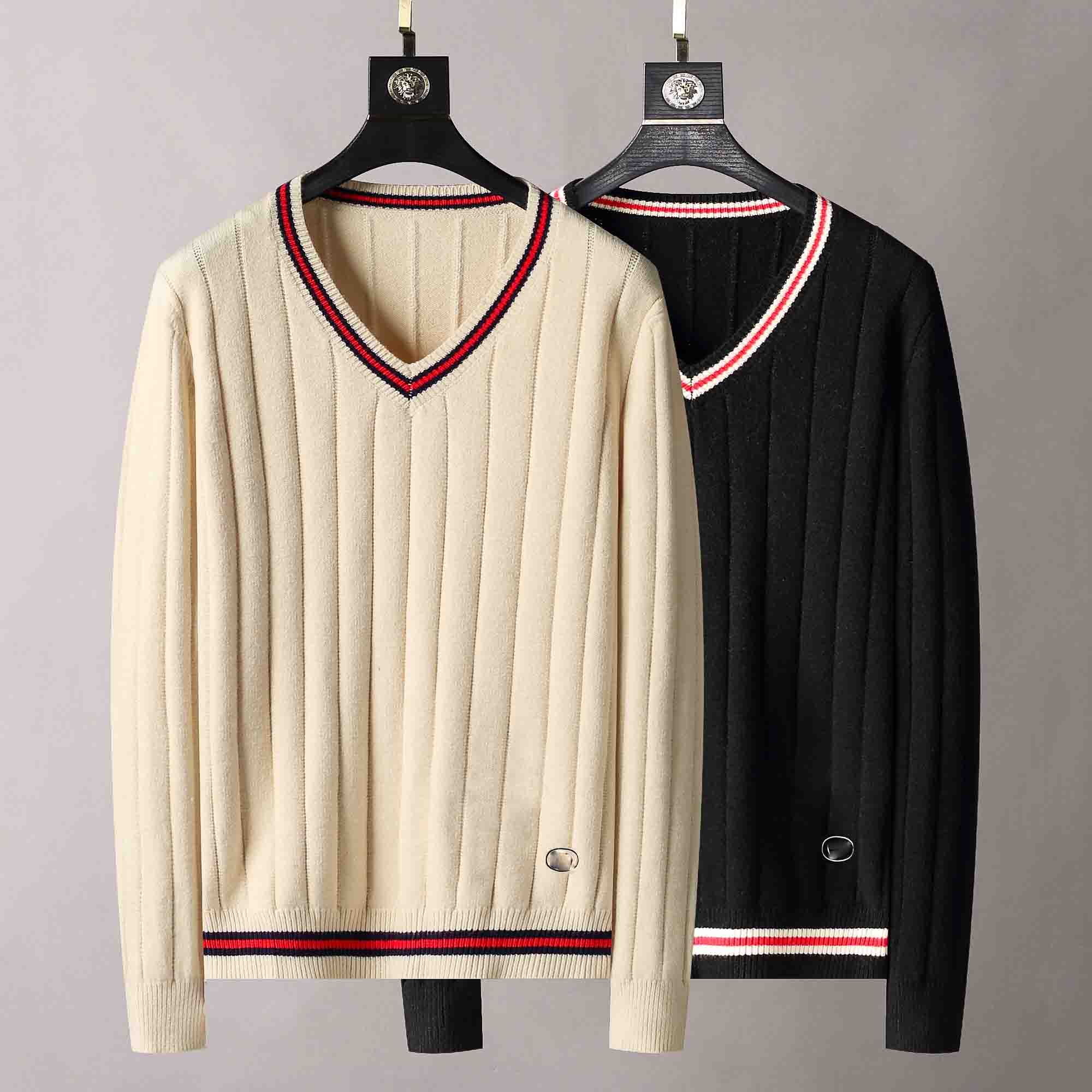 

Mens Sweaters Long Sleves Knits Letters Budge Embroidery Fashion Unisex Hoodies Pullover Sweatshirt Men Tops Knit Clothing Asian Size