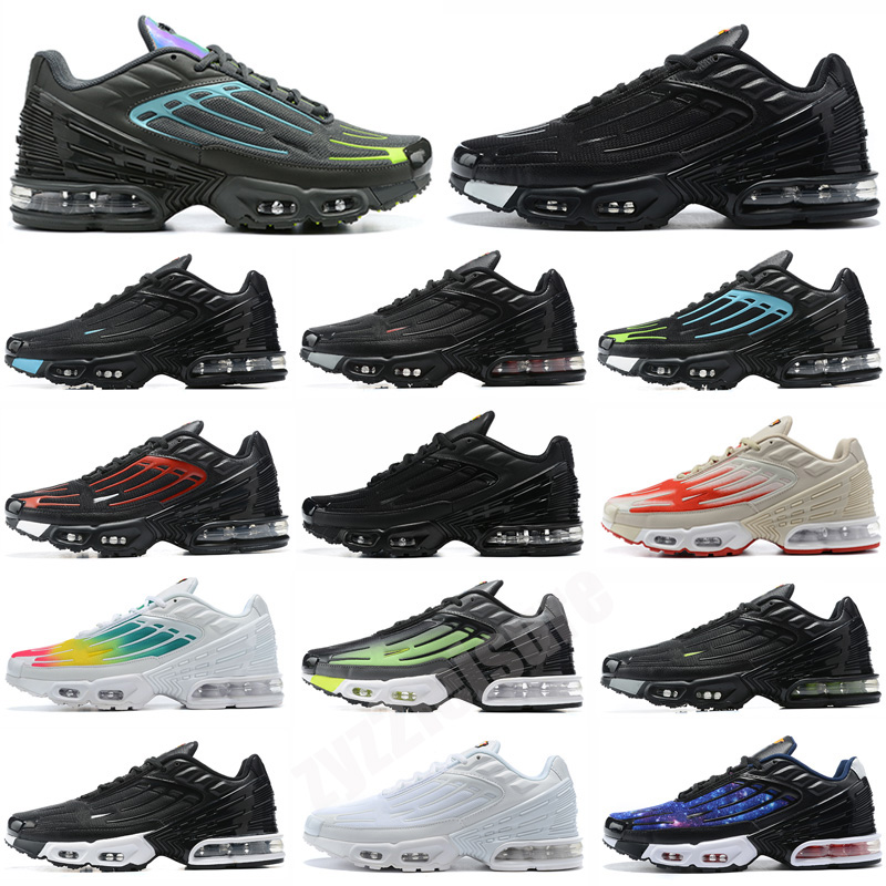 

Tn Plus 3 Tuned III 3s Men Sports Shoes Laser Blue White Aquamarine Obsidian Hyper Violet Deep Parachute Airs Ghost Green Triple Black Trainer Sneakers 36-45, Color 14
