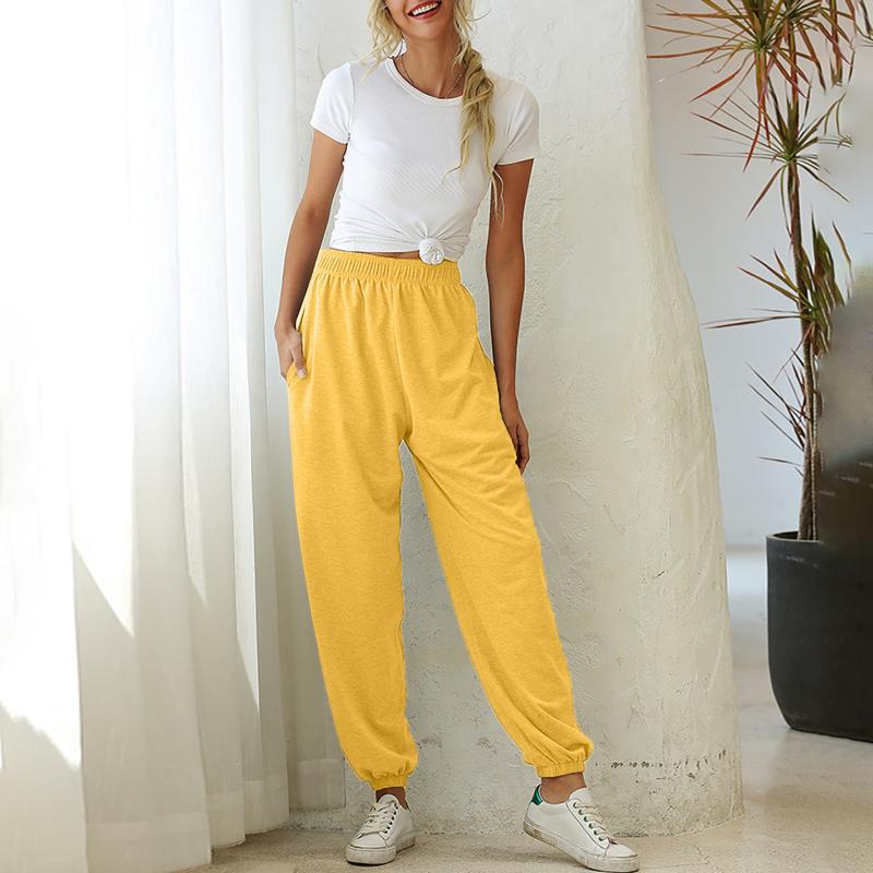 

Women' Pants & Capris Sweatpants For Women 2021 High Waisted Joggers Workout Drawstring Yoga Lounge Pant Female Streetwear, Pink