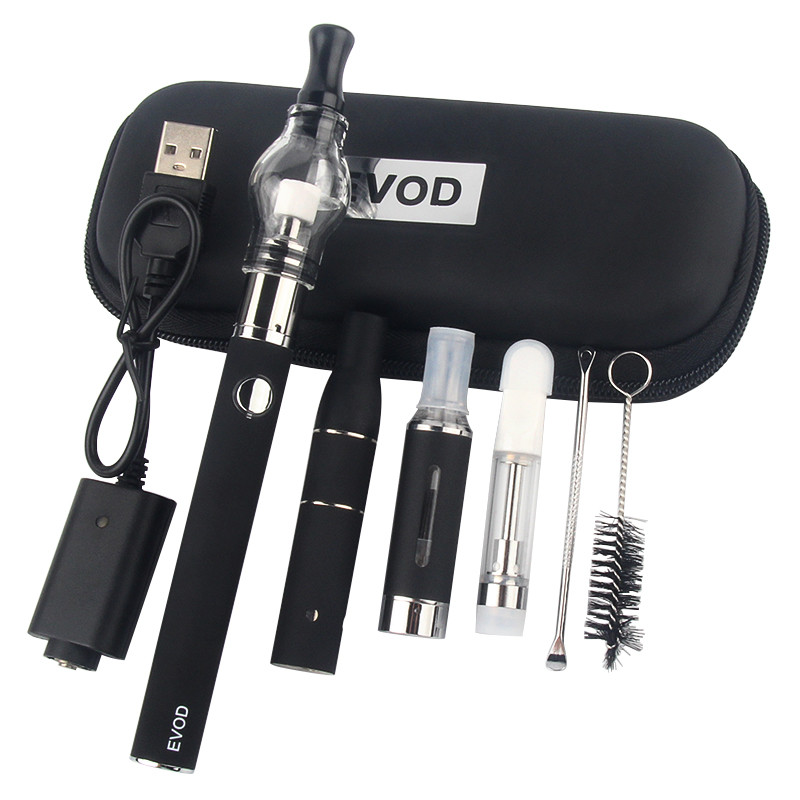 

EVOD 4 in 1 Starter Kits Vape Dab Pens MT3 Atomizer CE3 Dry Herb Wax Oil Pen 510 Thread 4in1 Kit