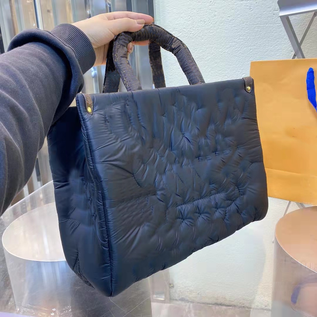 

designer Women's Handbag Woman Down Shopping Fashion Tote Bag Old Flower Single Shoulder Style Bags Purses Womens Handbags Women