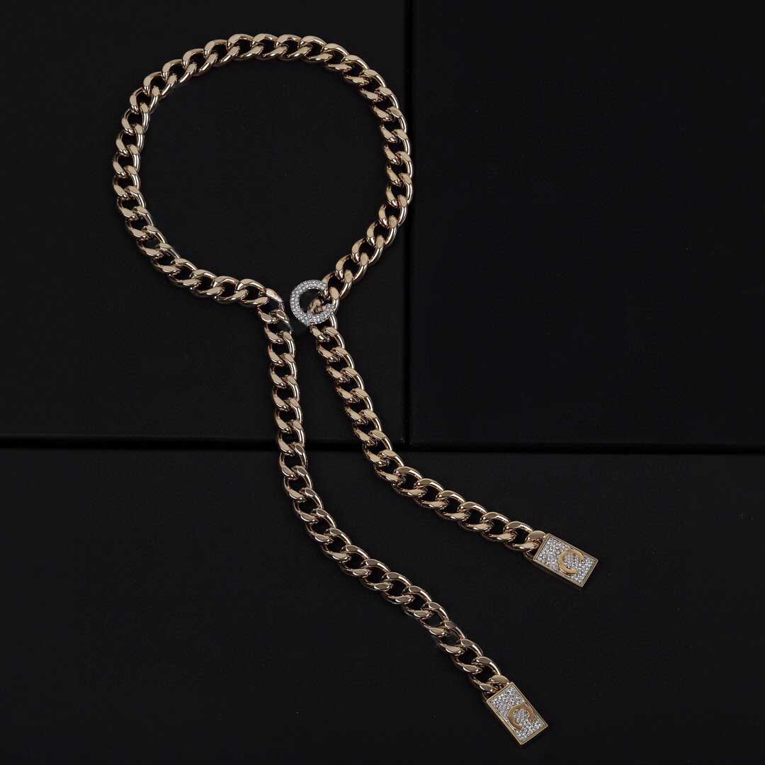 

2022 Luxury quality Charm pendant necklace with diamond and long chain for women wedding jewelry gift have box stamp PS7461