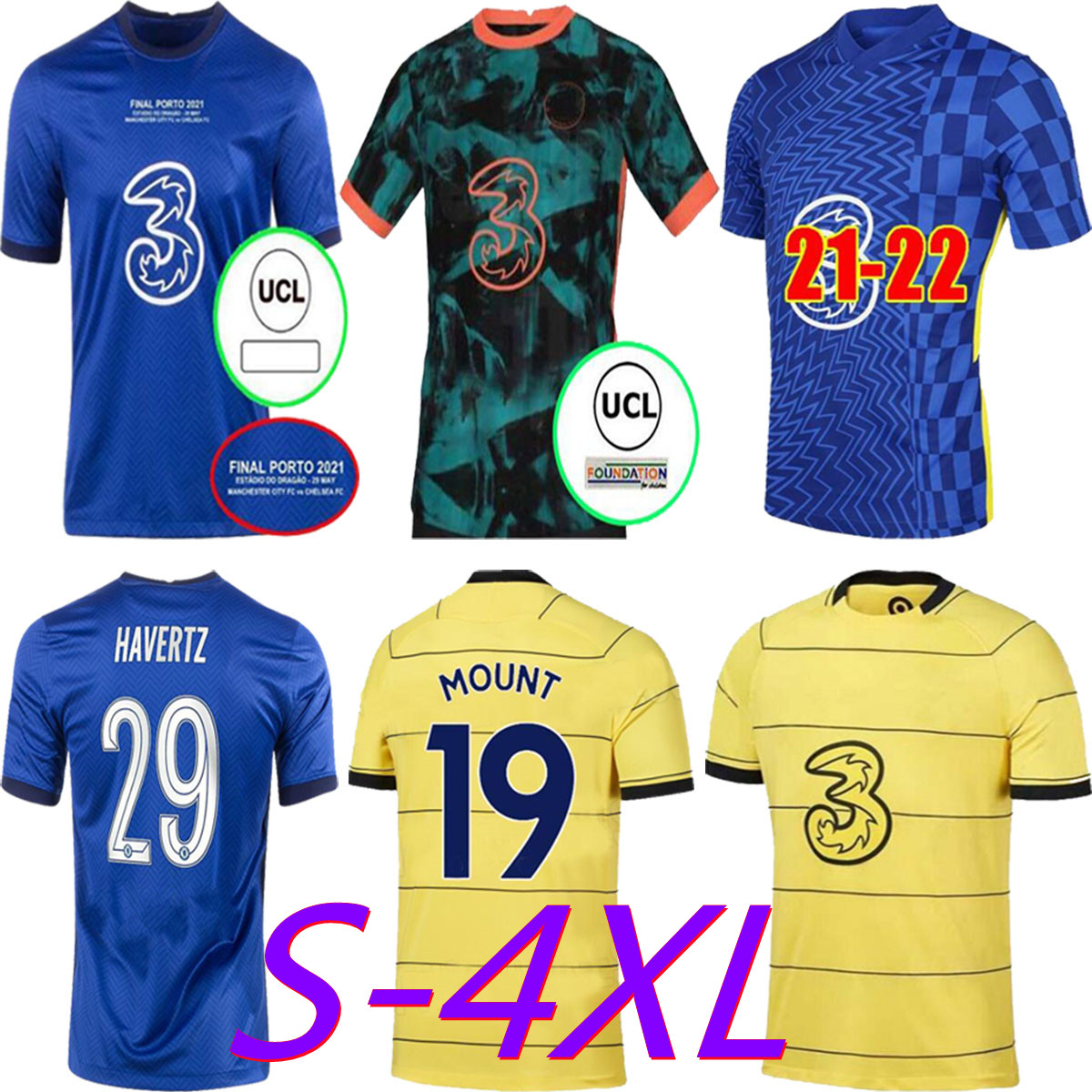 

LUKAKU 2021 2022 HAVERTZ MOUNT soccer jerseys PULISIC KANTE WERNER CHILWELL HUDSON-ODOI football shirt 21 22 men + kids kit sets uniforms, Ivory