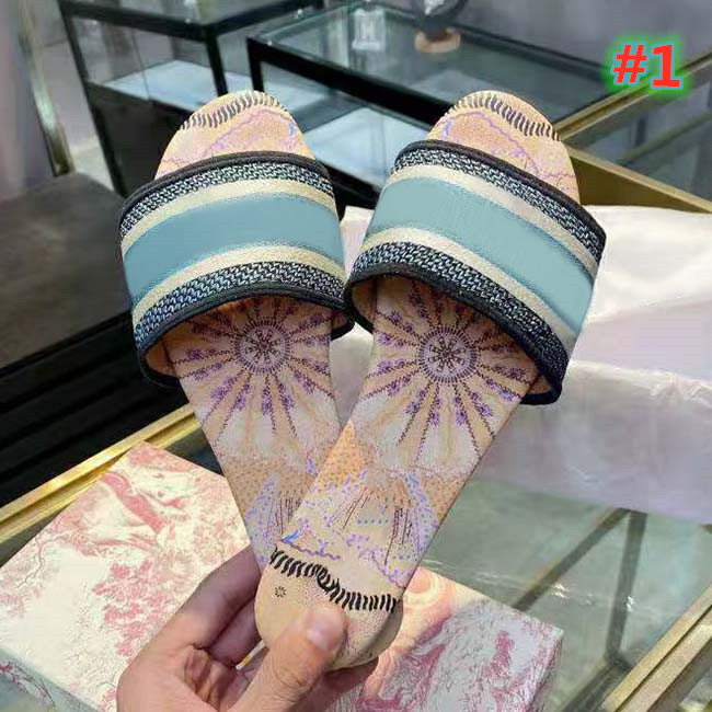

With Box Womens Slippers Summer Fashion Luxurys Designers Slides For Woman Flip Flops Sandal Brocade Striped Letters Flat Flowers Paris Loaf, Black