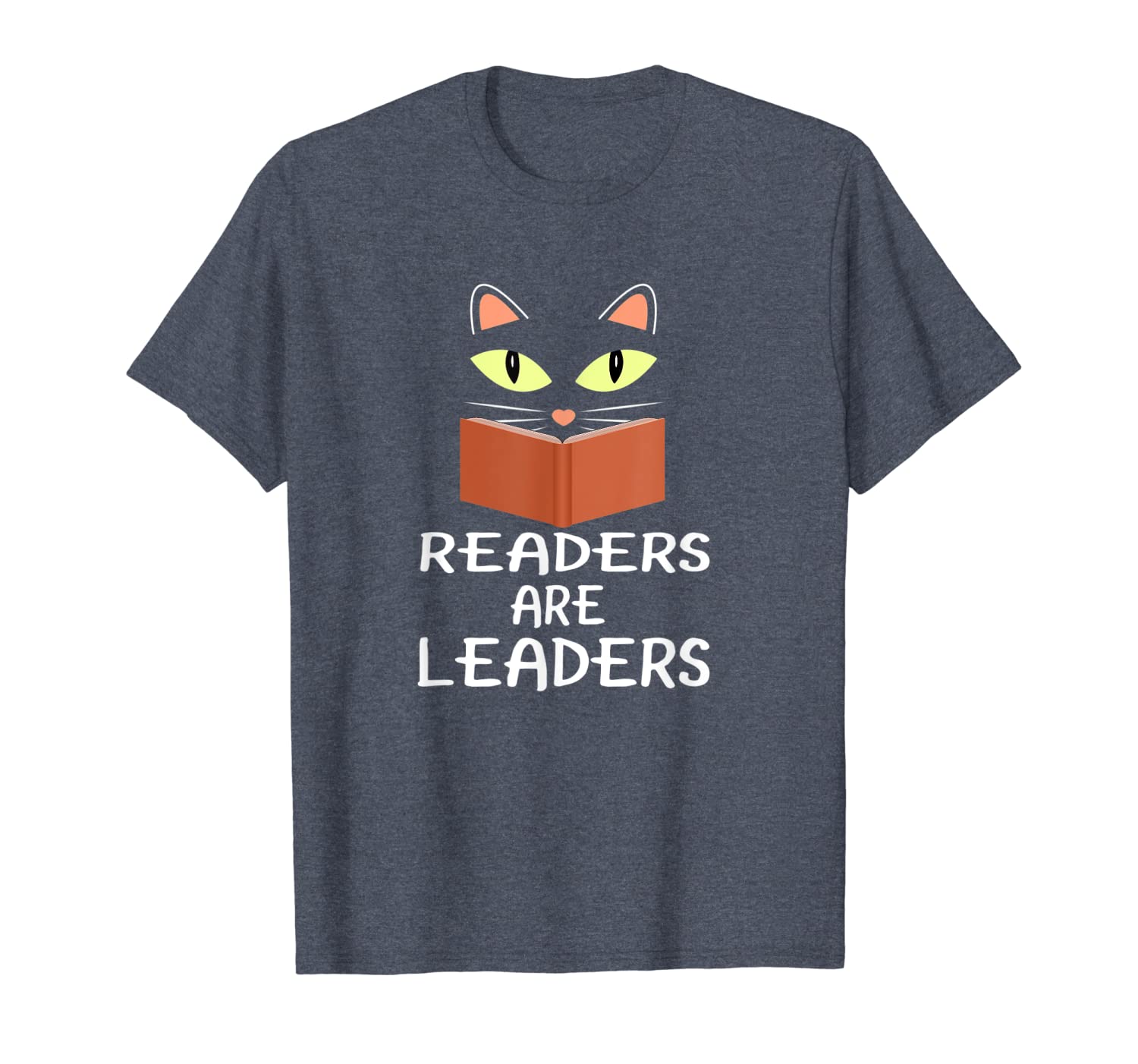 

cute kitty cat face readers are leaders, White;black