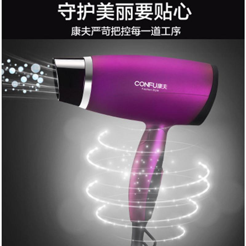

Electric Hair Brushes 1800W Mini Dryer Travel Le Foldable Handle Hairdryer And Cold Thermostatic Blower Portable Blow Purple 1