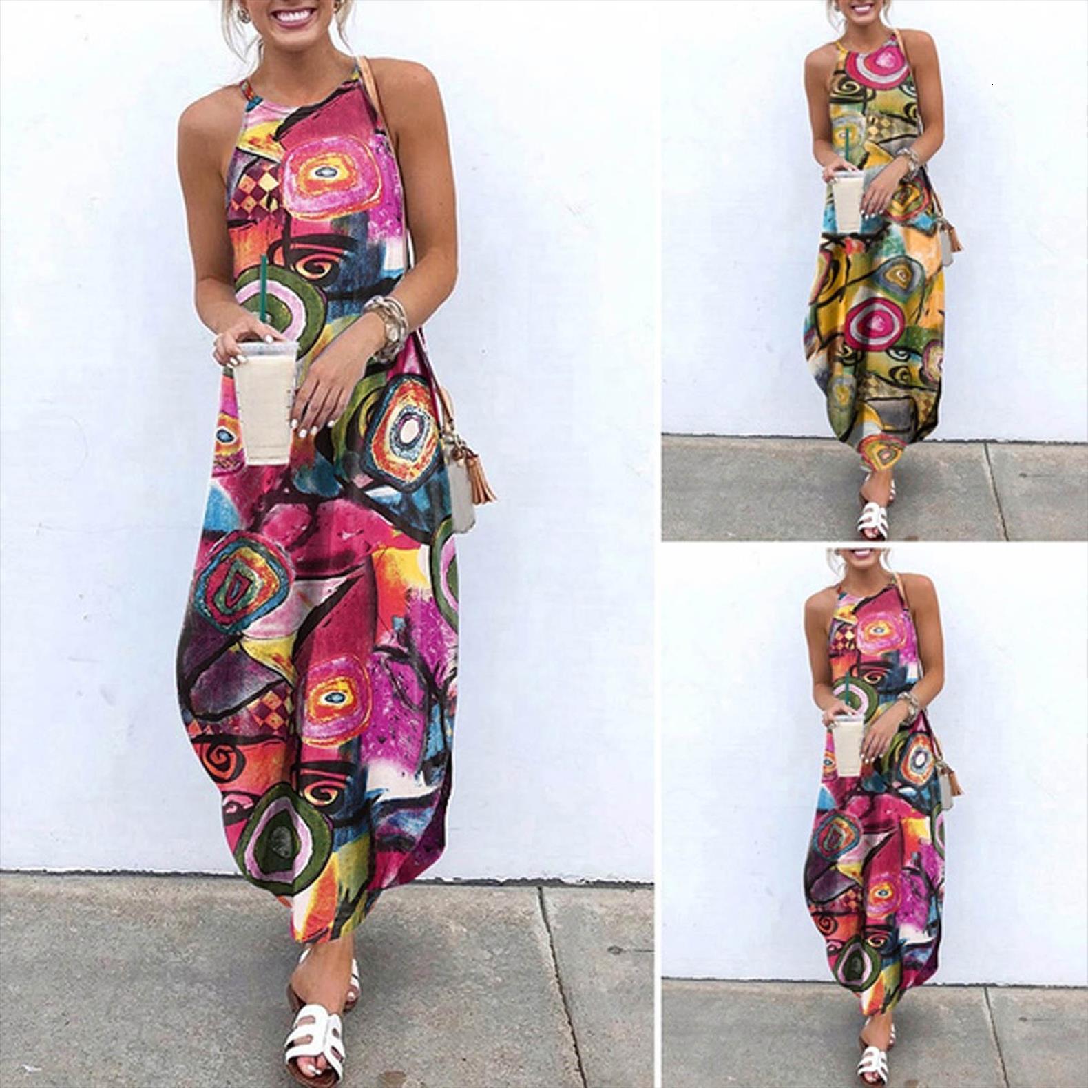 

demin sundress sleeveless irregular womens dress holiday beach party long vonda casual robe plus size vestidos, Black;gray