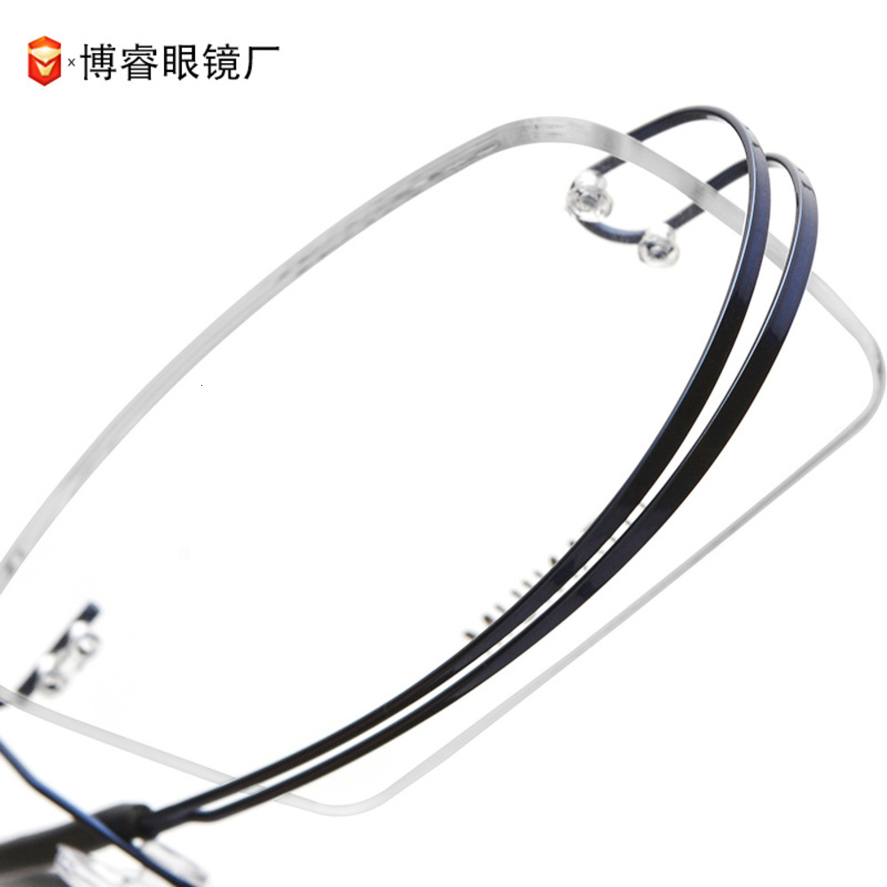 

Framels glass for myopic women ultra light and super elastic titanium alloy eyeglass frame double line square rimls optical lens Shenzhen4ZDB