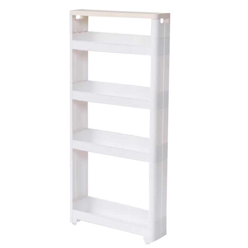 

Bathroom Storage & Organization Quilted Rack Plastic Multi-layer Floor Pulley Toilet Kitchen Gap Shelf