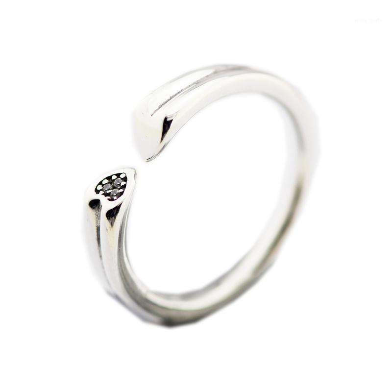 

Cluster Rings Genuine 925 Sterling Silver Two Hearts Ring Party Wedding For Women Gift Fine Jewelry Anillos Wholesale1