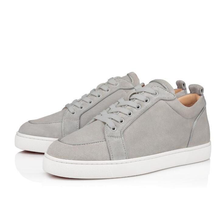 

Grey Suede Leather Low Cuts Sneakers Red Bottom Junior Spiked Shoes,Luxurys Men's Sports Shoes Orlato Ra Wbu LOUBOUTIN\u0020 CHRISTIAN\u0020