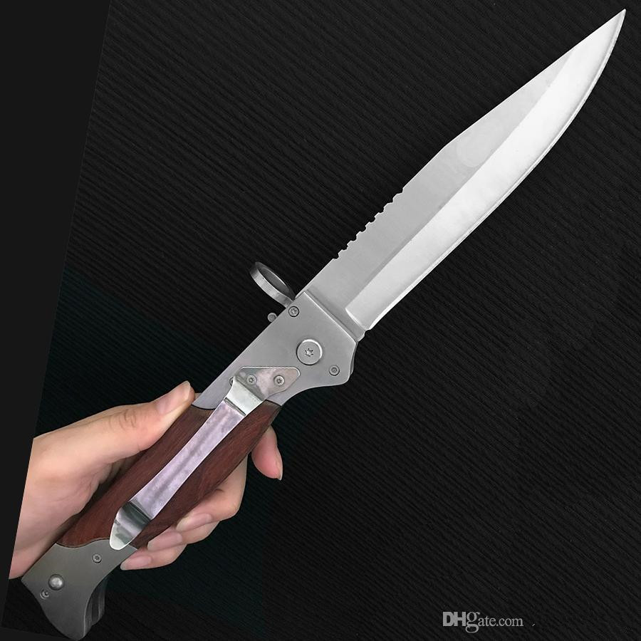 

new AUTO MICRO - TECH 34CM long 560g weight large Benchmade bm3300 knives 440C stainless steel blade Pocket knife Amusing tactical EDC tool