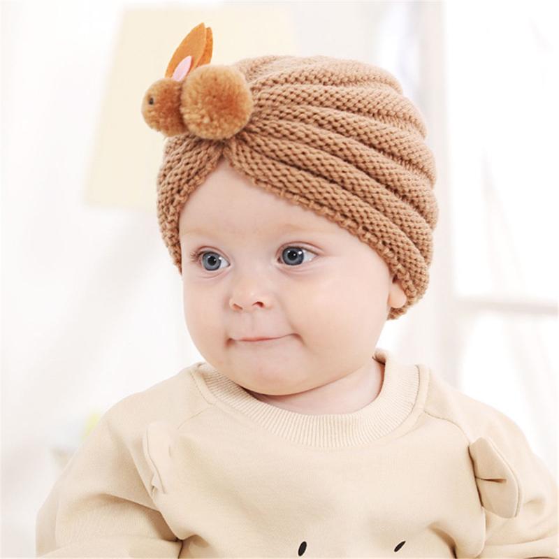 

Caps & Hats Ears Knot Warm Hat Baby Bandanas Turban Headband Girls Kids Hair Head Bands Accessories Headwrap Headdress, Yellow
