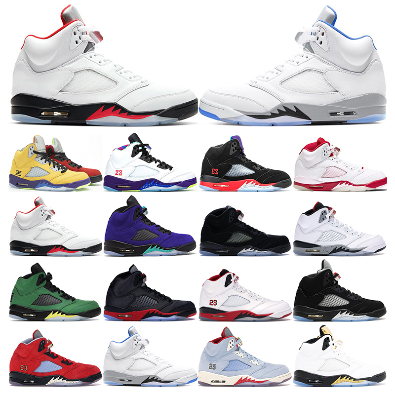 

mens basketball shoes 5s jumpman 5 Hyper Royal White Cement Fire Red Alternate Grape Pink Foam sport sneaker trainer outdoor size 7-13, 22 international flight
