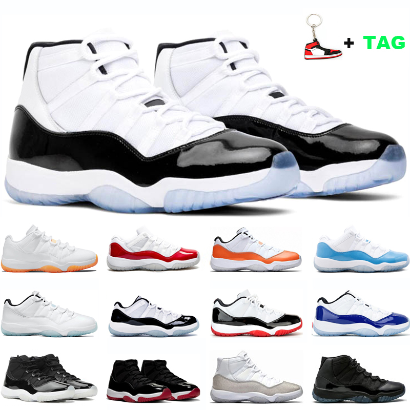 

basketball shoes Bred 11 mens 11s sports sneakers pantone cool grey concord heiress night maroon low legend blue cherry, #1 25th anniversary