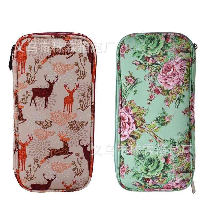 

set printed pattern long Crochet storage bag knitting Kit, Sika deer