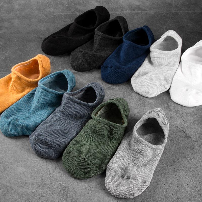 

Men's Socks Men Boat Summer Breathable Cotton Casual Adult Low Help Shallow Mouth Not To Drop With Manufacturers MKJ002, Black