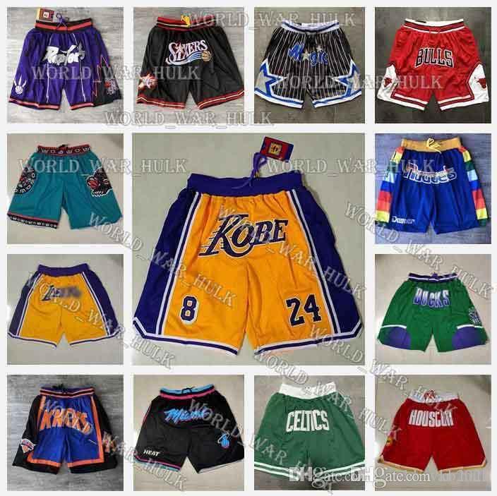 

Bryant Jersey 2021 Black Mamba 8 24 33 Los Angeles Lakers Kobe Basketball Shorts Just DON Magic Sport Pant With Pocket Johnson, Blue;black