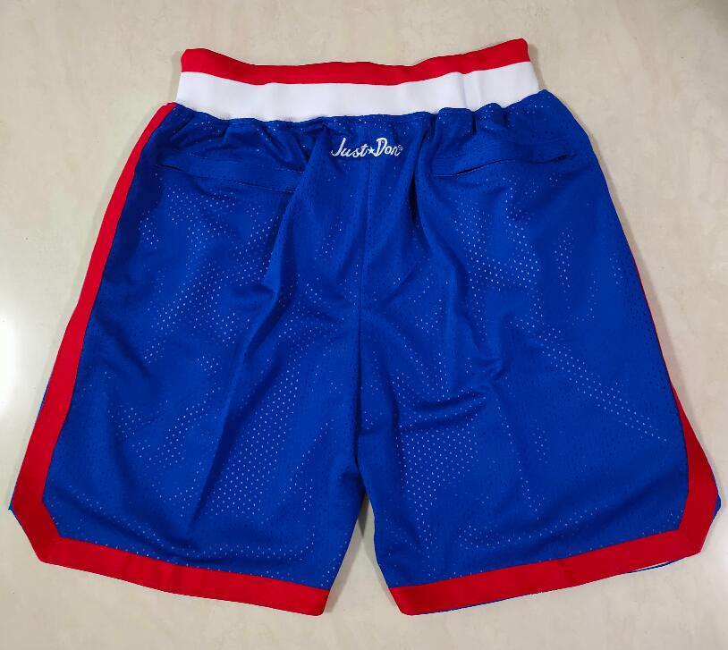 

Men Basketball Short JUST DON Shorts Retro Edition Mesh 2 Leonard 13 George Stitched Pocket Stitch City Teams Name & Year Id Tags, Black;red