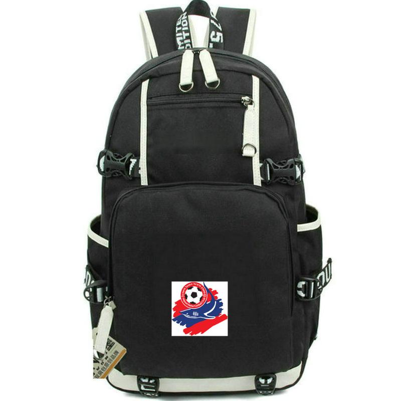 

Backpack Hapoel Haifa FC Sammy Ofer Stadium Team Daypack Football Club Schoolbag Soccer Rucksack School Bag Computer Day Pack, Black