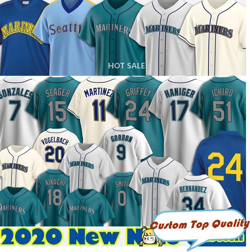 

Seattle 34 Felix Hernandez Jersey 24 Ken Griffey Jr. Edgar Martinez 17 Mitch Haniger 15 Kyle Seager 51 Suzuki Ichiro Marco Gonzales s-6xl, Cool base custom(tianshi)