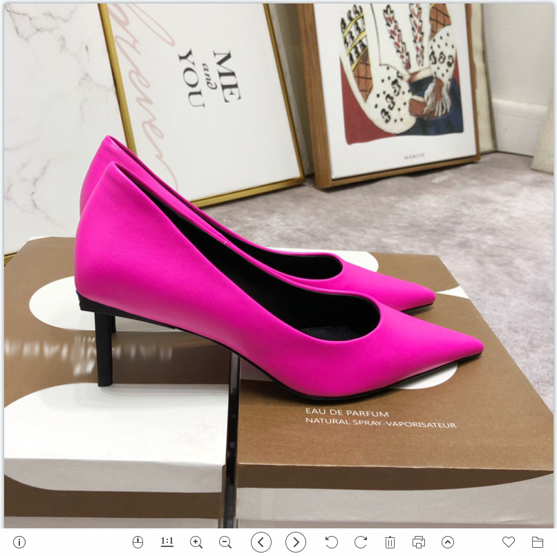 

2021 Good Quality Fashion Women Luxurys Designers Shoes Designer Sandals Womens Luxury High Heels Sandal Dress Shoess With Box Size 35-41 -G513, Fuchsia