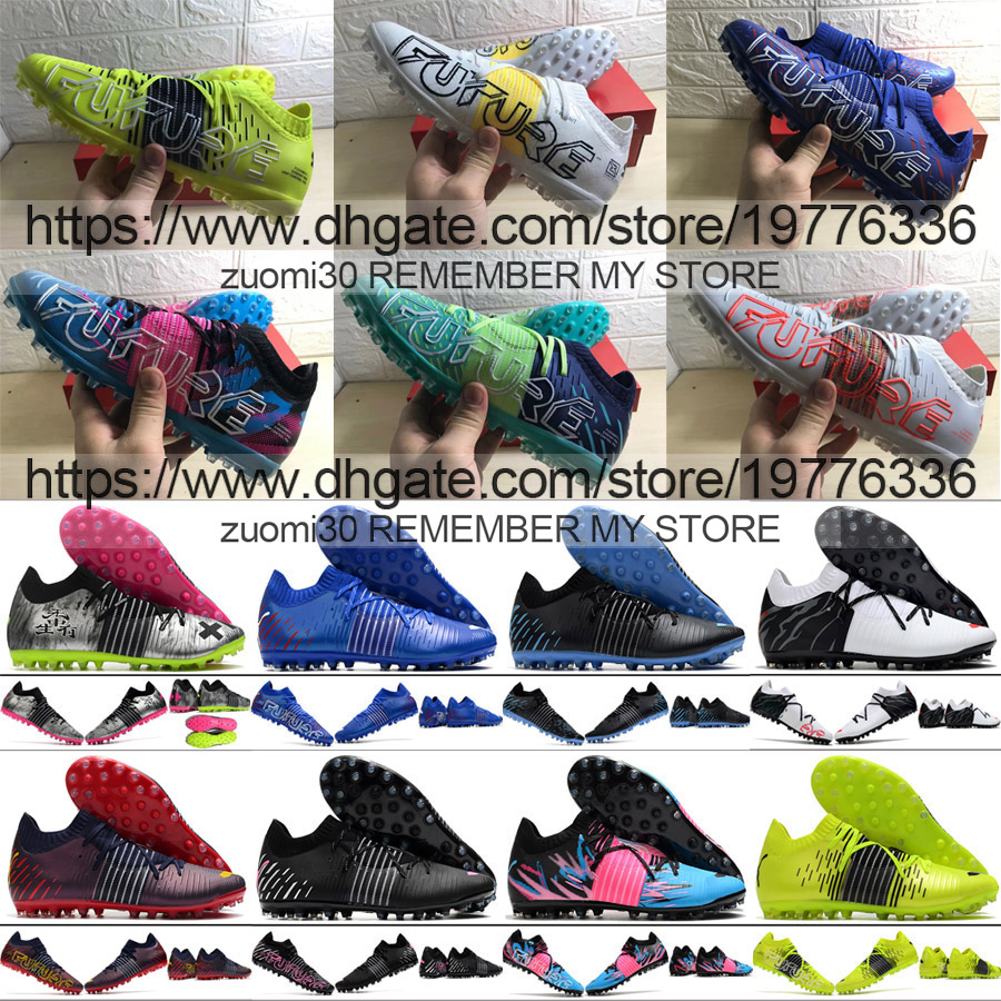 

Send With Bags Mens Football Boots Future Z 1.1 MG AG Ankle Socks Shoes Neymar JR Outdoor Leather Training Knit Soccer Cleats Size US7-11.5, 19