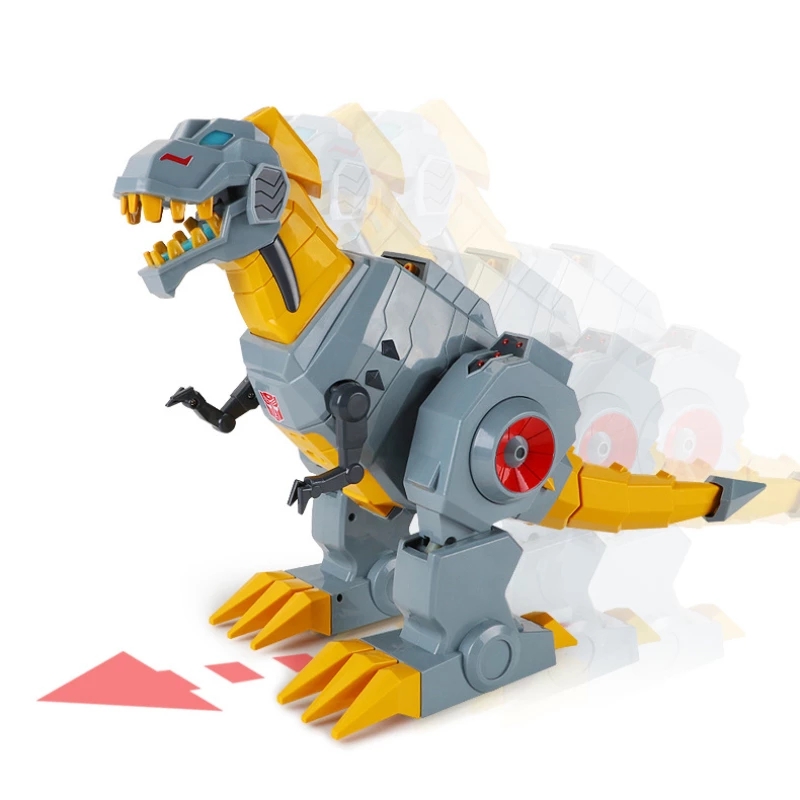 

High Simulation Spray Fire Dinosaur 2.4G Remote Control Walking Sound Light Effect Large Size Intelligent Battle Dinosaur Gifts, Orange